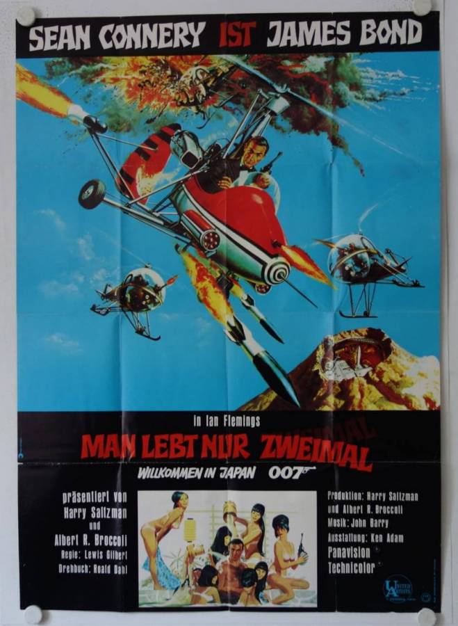 You only live twice original release german double-panel movie poster